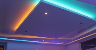 Натяжной потолок с подсветкой Новоалтайск, цена от 2086 руб.